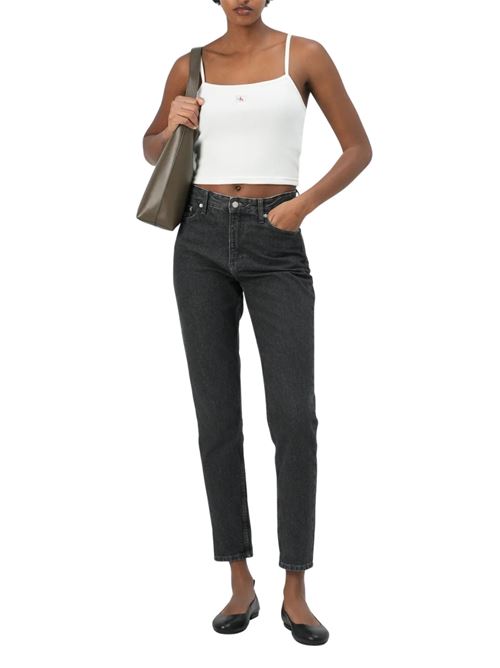 Canotta bianca in cotone Calvin Klein Jeans | LV047C908GYAA